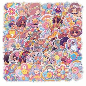 10Pcs Hippie Laptop Skateboard Vinyl Stickers Bomb Luggage Decals Dope Pack Lot